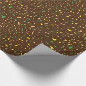 Farbenfrohe Terrazzo Pieces Geschenkpapier (Ecke)