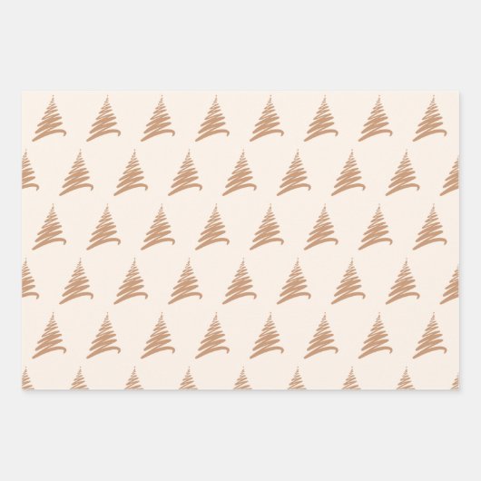 Farbenfrohe Text Muster Weihnachtsbaumgeschenk Geschenkpapier Set (Vorderseite 3)