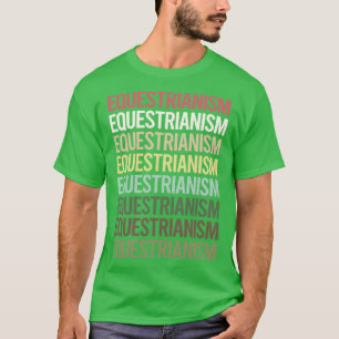 Farbenfrohe Text Reitsport Pferd Reiten T-Shirt