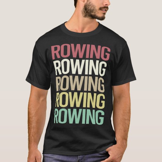 Farbenfrohe Textreihenfolge T-Shirt (Vorderseite)