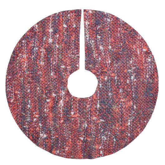 Farbenfrohe Textur: Gemütlicher Hintergrund Polyester Weihnachtsbaumdecke (Vorderseite)