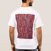 Farbenfrohe Textur: Gemütlicher Hintergrund T-Shirt (Rückseite)
