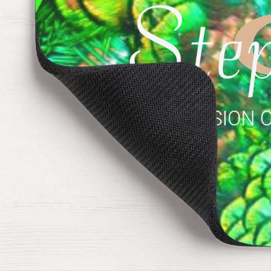 Farbenfrohe Textur lebendige Peacock Creative Offi Mousepad (Ecke)