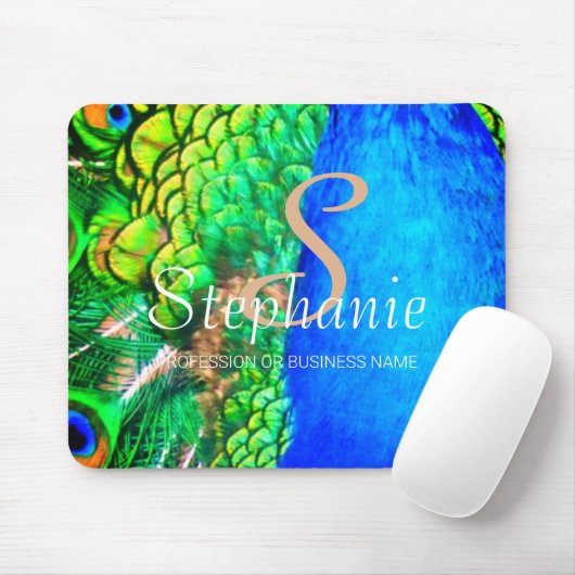 Farbenfrohe Textur lebendige Peacock Creative Offi Mousepad (Mit Mouse)