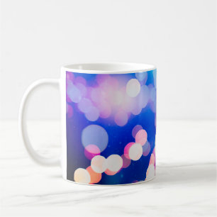 Farbenfrohe Textur, verschwommener Hintergrundabst Kaffeetasse