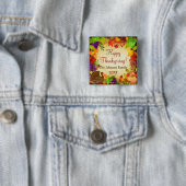 Farbenfrohe Thanksgiving-Ernte Button (Beispiel)