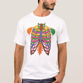 farbenfrohe Thoracskeletthalloween T-Shirt