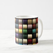 Farbenfrohe Threadpools Kaffeetasse (VorderseiteRechts)
