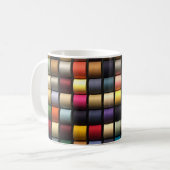 Farbenfrohe Threadpools Kaffeetasse (Vorderseite Links)
