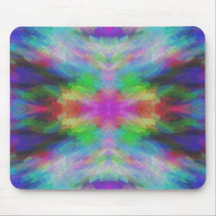 Farbenfrohe Tie-Dye-Stil-Kunst Mousepad