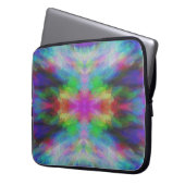 Farbenfrohe Tie Dye Style Kunst Laptopschutzhülle (Vorderseite Links)