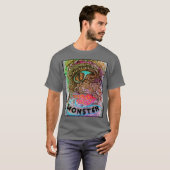 Farbenfrohe Tiefsee Monster Art Pen Zeichnend T - T-Shirt (Vorne ganz)
