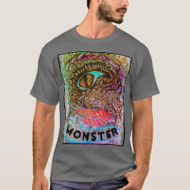 Farbenfrohe Tiefsee Monster Art Pen Zeichnend T - T-Shirt