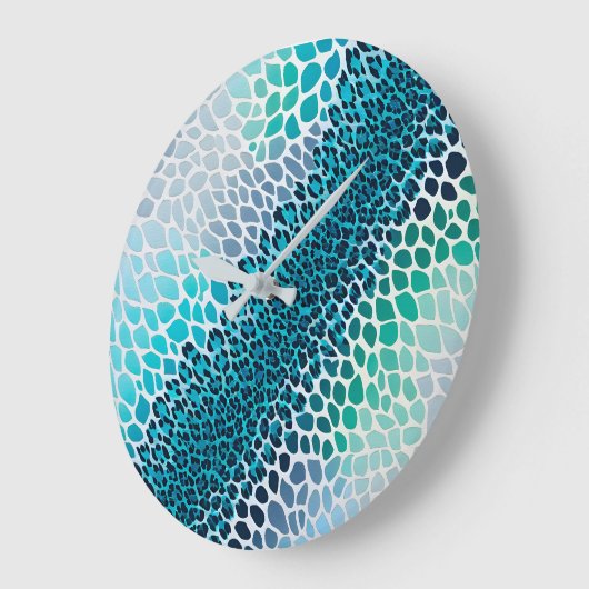 Farbenfrohe Tierdruckerei Uhr (Winkel)