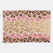 Farbenfrohe Tierwerbung Kunst, Küche Handtuch (Horizontal)