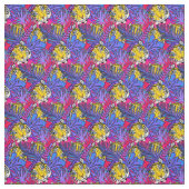 Farbenfrohe Tiger-Dschungelmuster Stoff (Muster)