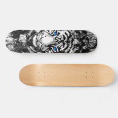 Farbenfrohe Tiger Head - Retro Tiger Skateboard (Horizontal)