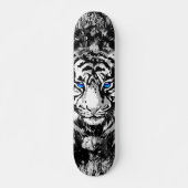 Farbenfrohe Tiger Head - Retro Tiger Skateboard (Vorne)