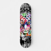 Farbenfrohe Tiger Skateboard Deck - Tiger (Vorne)