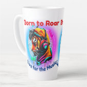 Farbenfrohe Tigerfront Milchtasse (Linke Ecke)
