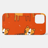 Farbenfrohe Tigers Hand Drawn Decke Case-Mate iPhone Hülle (Rückseite (Horizontal))