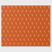 Farbenfrohe Tigers Hand Drawn Decke Geschenkpapier (Flach)