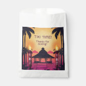 Farbenfrohe Tiki Hawaiian Birthday Party Geschenktütchen (Vorderseite)