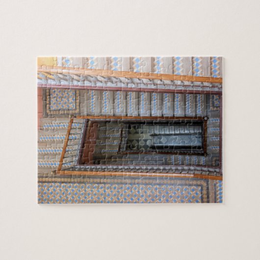 Farbenfrohe Tile-Treppe - Barcelona - 8x10 - 110 p Puzzle (Horizontal)