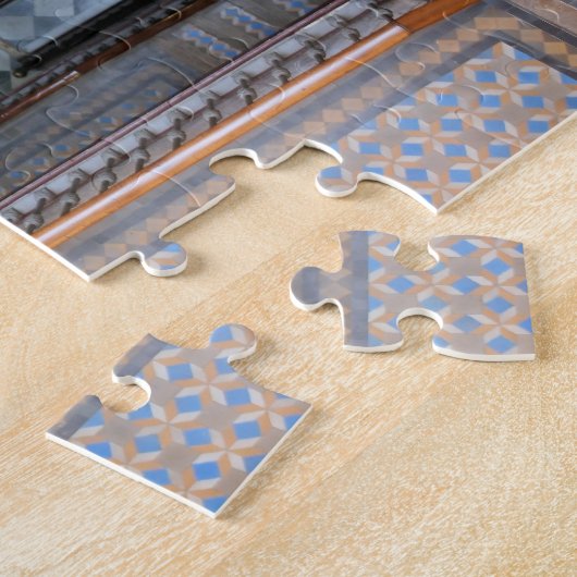 Farbenfrohe Tile-Treppe - Barcelona - 8x10 - 110 p Puzzle (Seite)