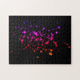 Farbenfrohe Tinte Spritzer schwer schwierig zu lös Puzzle