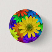 Farbenfrohe Tische Button (Vorderseite)