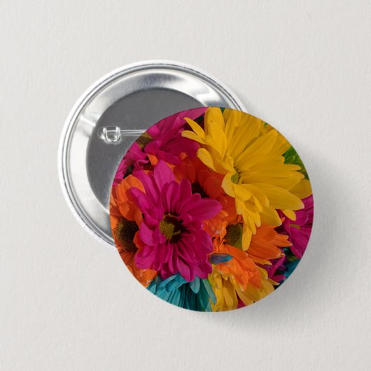 Farbenfrohe Tische Button (Vorne & Hinten)