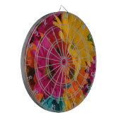 Farbenfrohe Tische Dartscheibe (Vorderseite Links)