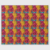 Farbenfrohe Tische Geschenkpapier (Flach)