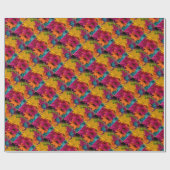 Farbenfrohe Tische Geschenkpapier (Flach)