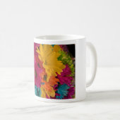 Farbenfrohe Tische Kaffeetasse (VorderseiteRechts)