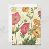 Farbenfrohe Tische Postkarte (Vorne/Hinten)