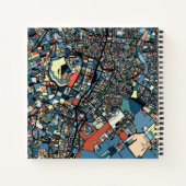 Farbenfrohe Tokyo Map Notizblock (Rückseite)