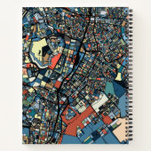 Farbenfrohe Tokyo Map Notizblock (Rückseite)