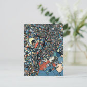 Farbenfrohe Tokyo Map Postkarte (Stehend Vorderseite)