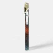 Farbenfrohe topographische Karte Drucken Case-Mate iPhone Hülle (Rückseite / Links)