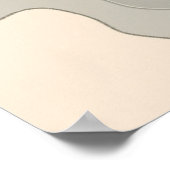 Farbenfrohe topographische Karte Drucken Poster (Ecke)