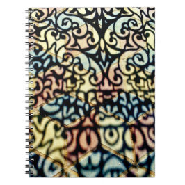 Farbenfrohe Torschatten Notizblock