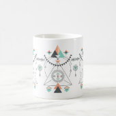 Farbenfrohe Totem-Design Kaffeetasse (Mittel)