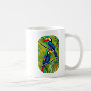 Farbenfrohe Toucan Bird Art Kaffeetasse