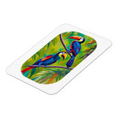 Farbenfrohe Toucan Bird Art Magnet (Linke Seite)
