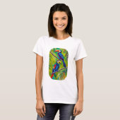 Farbenfrohe Toucan Bird Art T-Shirt (Vorne ganz)