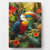 Farbenfrohe Toucan Bird Fotoplatte (Vorderseite)