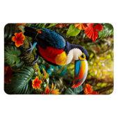 Farbenfrohe Toucan Bird Magnet (Horizontal)