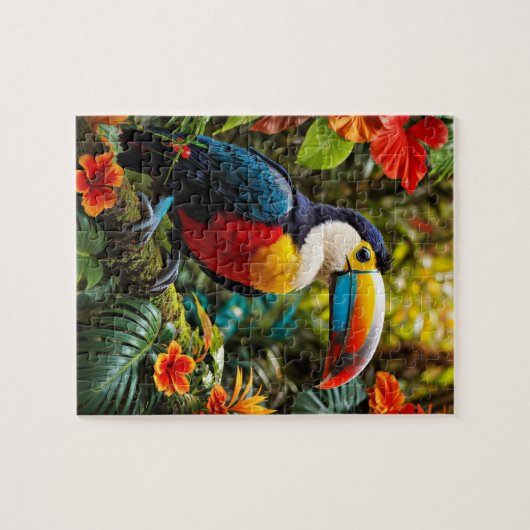 Farbenfrohe Toucan Bird Puzzle (Horizontal)